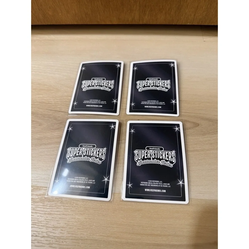 VeeFriends Super Sticker‎ Series 2026 Lot Of 4 Shrewd Shark Lava Holo Gold Gum